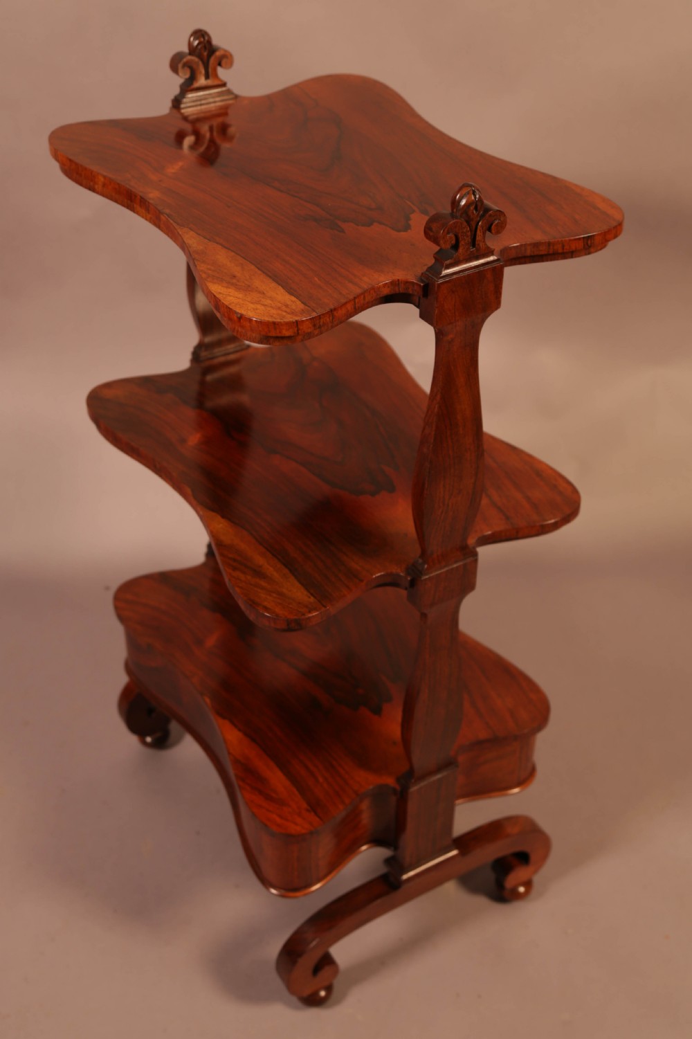 A Victorian Rosewood 3 tier stand with drawer View IV