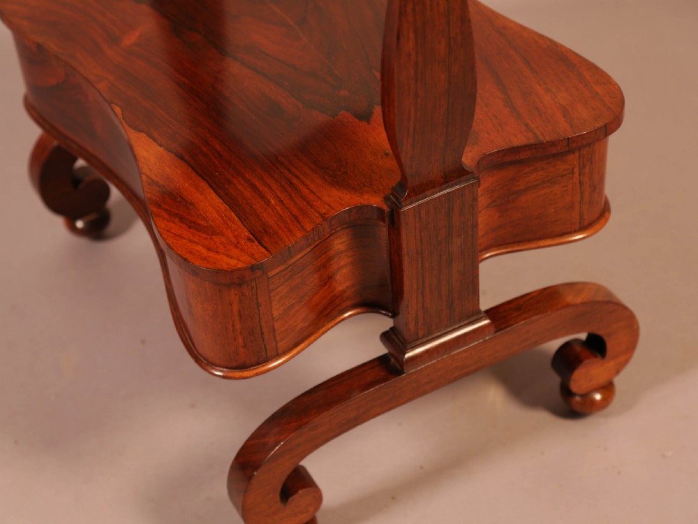 A Victorian Rosewood 3 tier stand with drawer View V