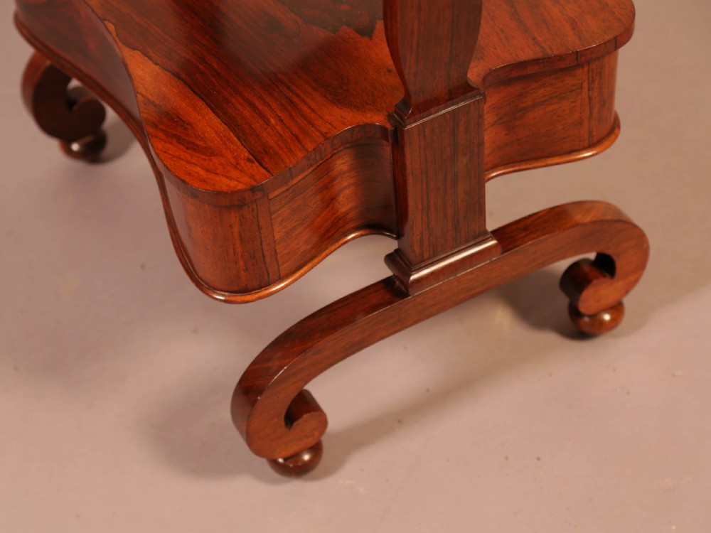A Victorian Rosewood 3 tier stand with drawer View VI