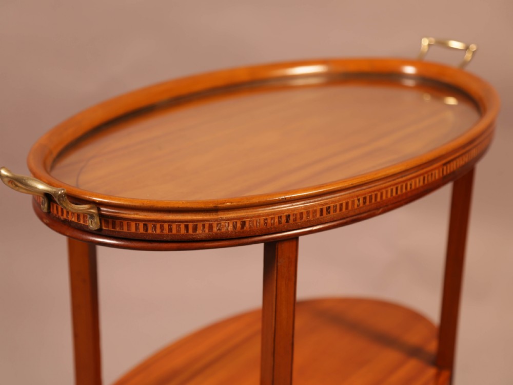 Edwardian 3 tier stand with loose two handled tray View V