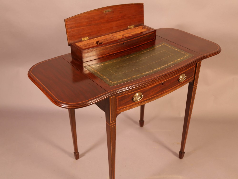 Edwardian Ladies Writing Table in Mahogany View VIII