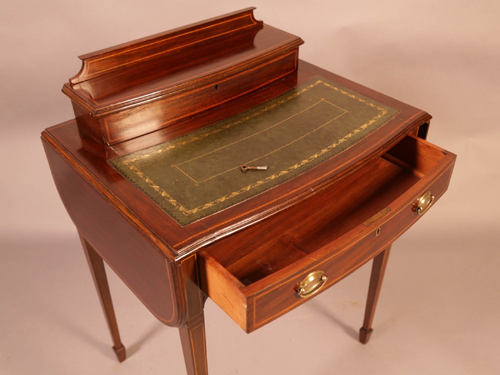 Edwardian Ladies Writing Table in Mahogany View XII