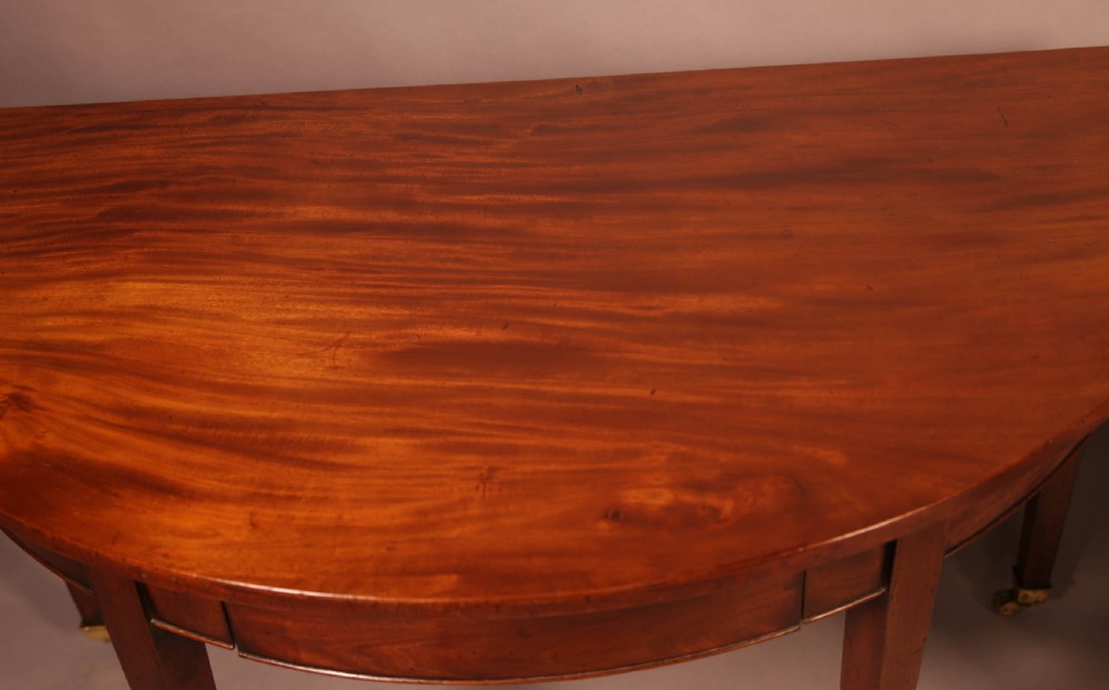A pair of 18th century Demi Lune hall tables View IX
