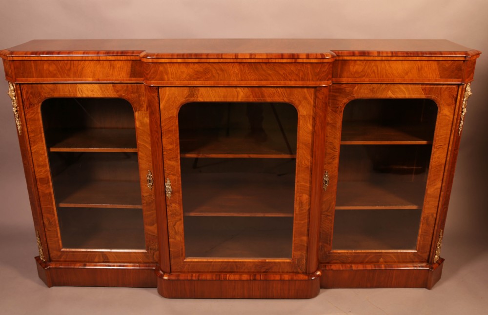 A Good Victorian Credenza in Burr Walnut View II