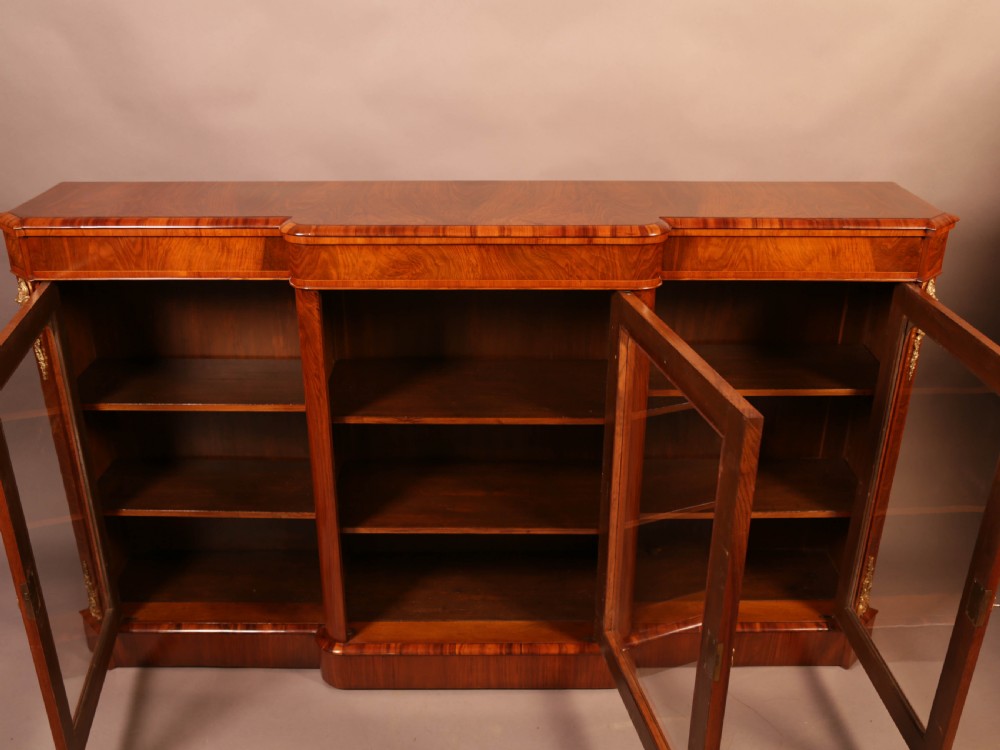 A Good Victorian Credenza in Burr Walnut View III