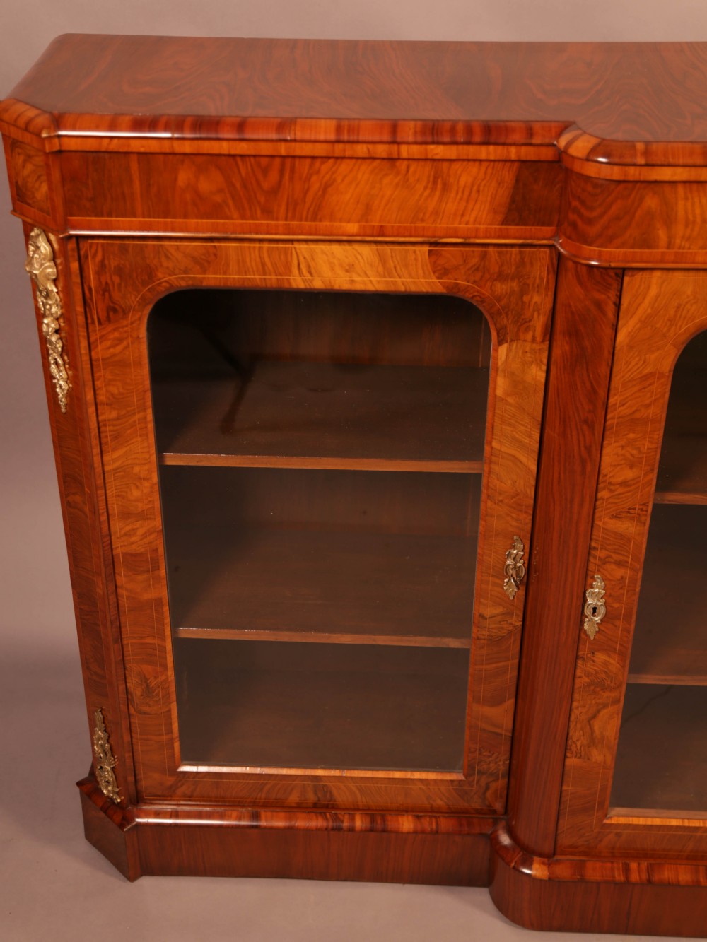 A Good Victorian Credenza in Burr Walnut View VI