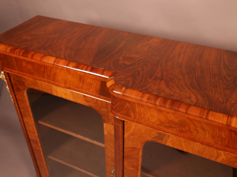 A Good Victorian Credenza in Burr Walnut View XI