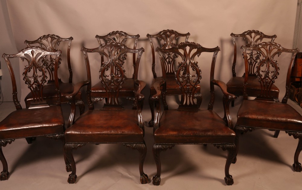 Fine Set of 8 Mahogany Dining Chairs View II