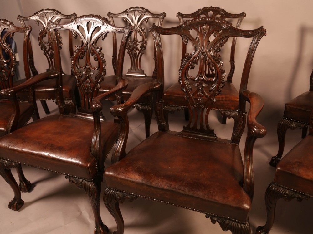 Fine Set of 8 Mahogany Dining Chairs View III