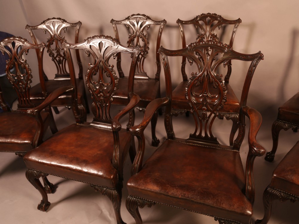 Fine Set of 8 Mahogany Dining Chairs View V