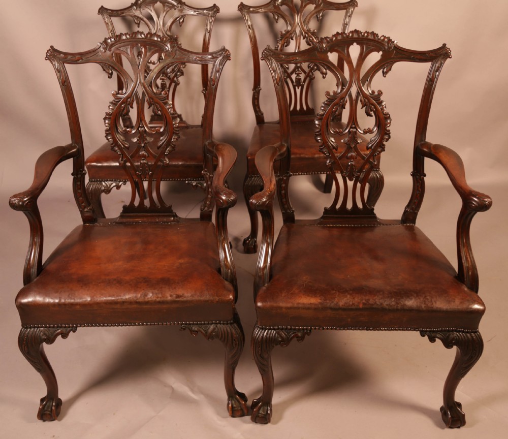 Fine Set of 8 Mahogany Dining Chairs View VI