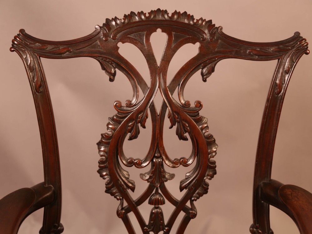 Fine Set of 8 Mahogany Dining Chairs View X