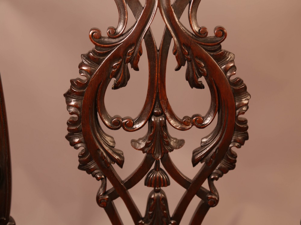 Fine Set of 8 Mahogany Dining Chairs View XI