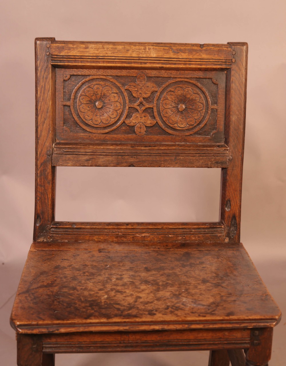 17th century Oak Backstool View IV