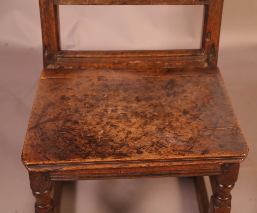 17th century Oak Backstool View VII