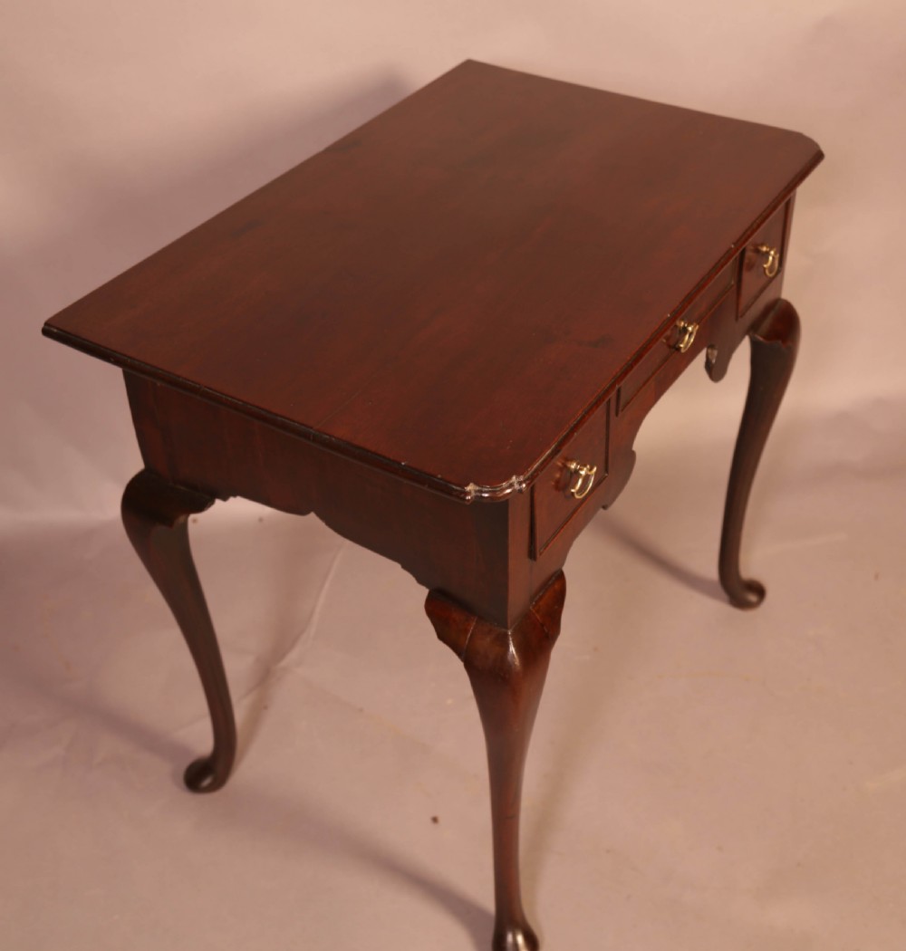 A George II Walnut Lowboy View X