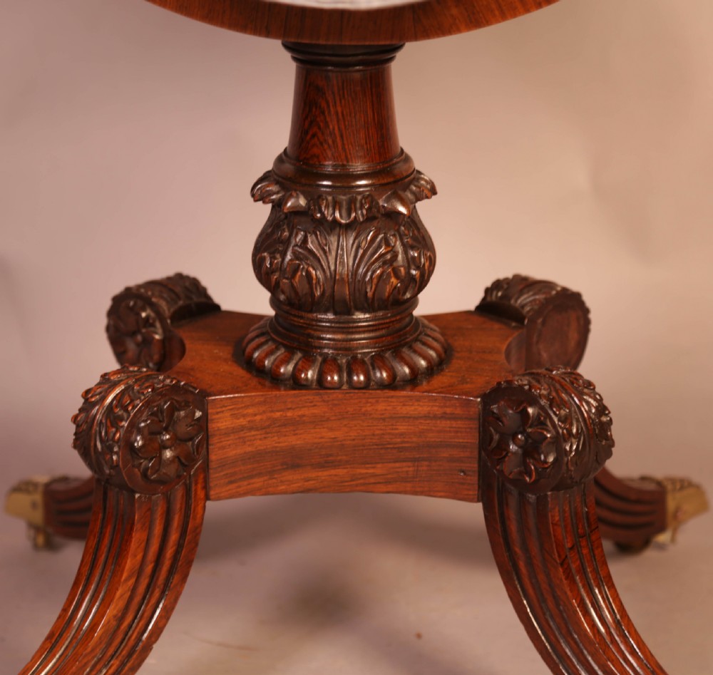 Super Regency Period Sewing Table in Rosewood View VIII