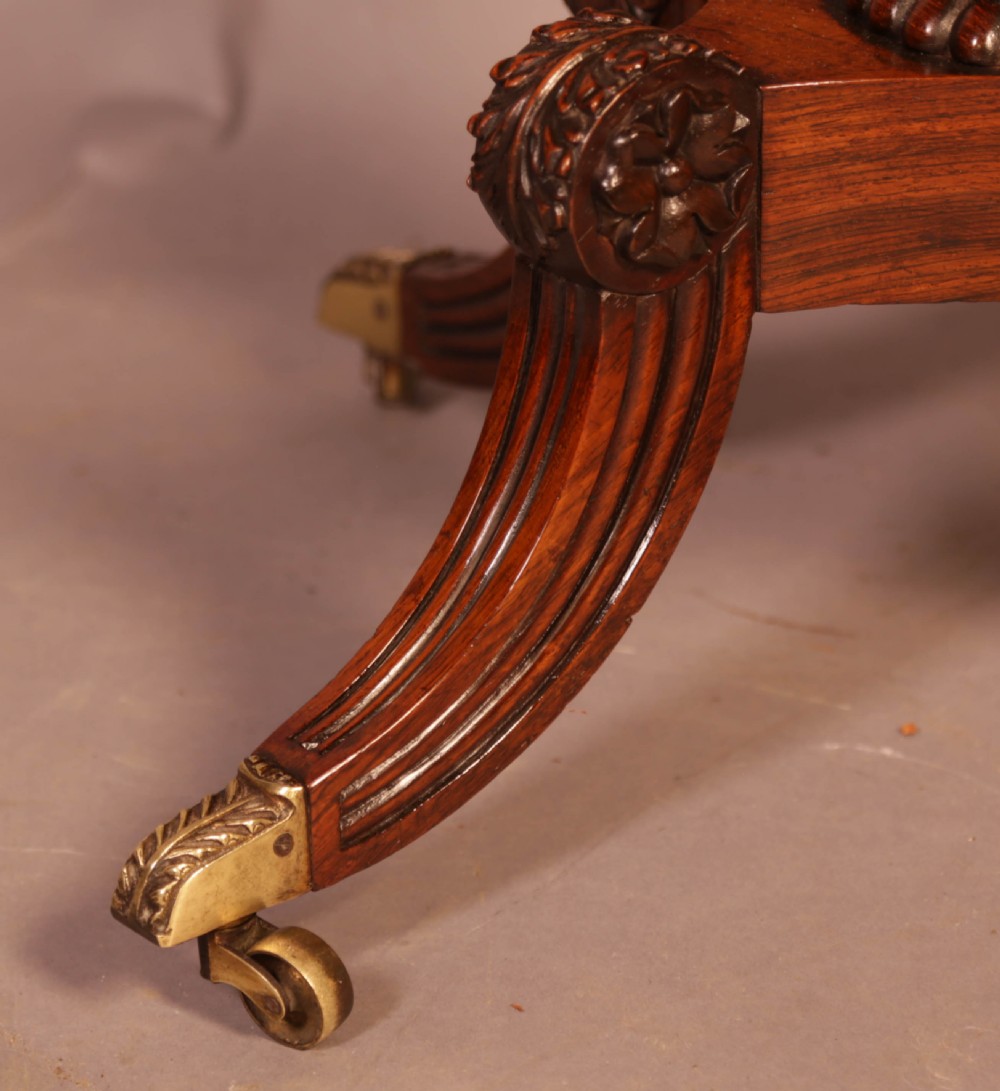Super Regency Period Sewing Table in Rosewood View XII
