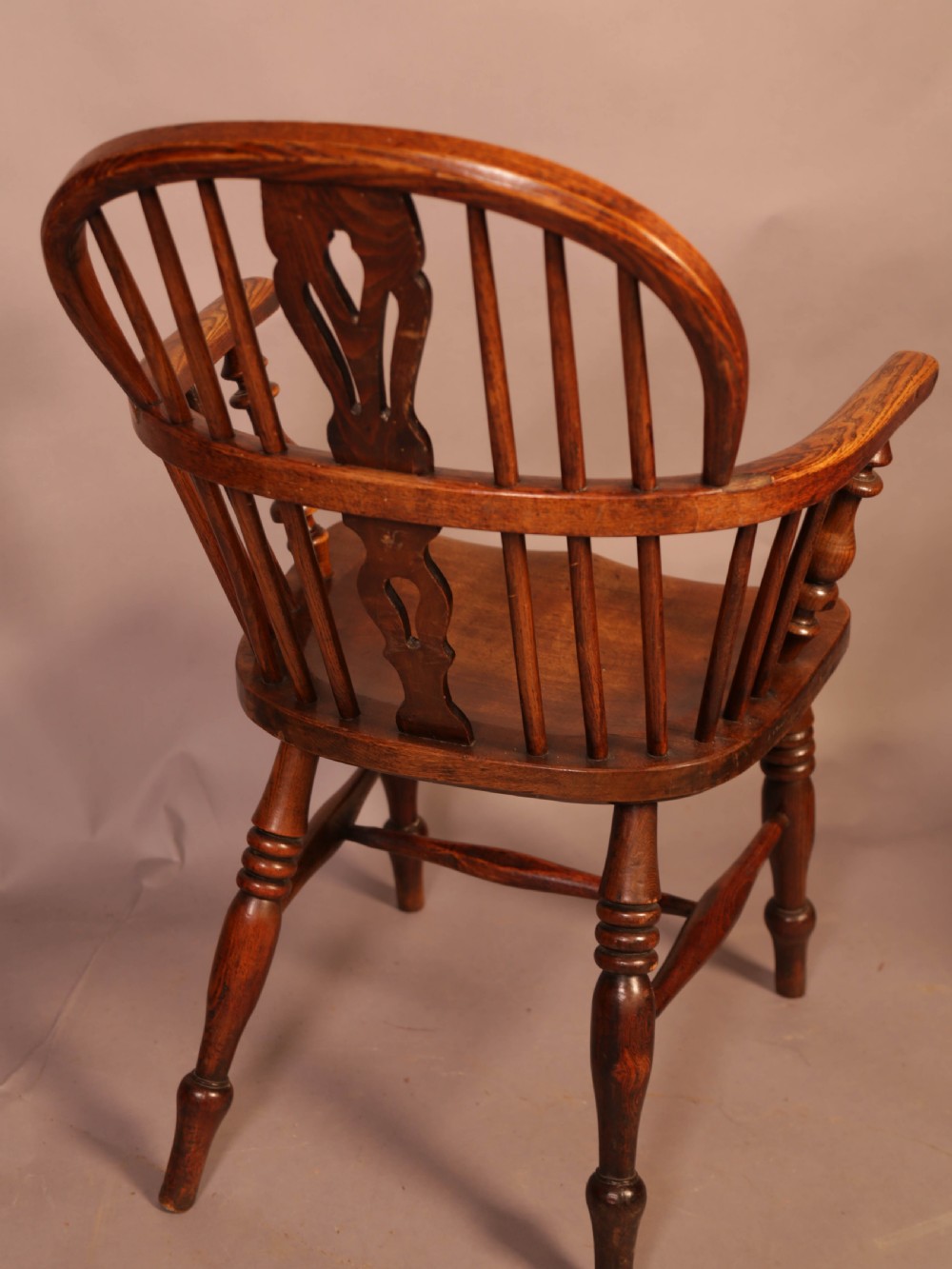 Matching Set of 3 Low Back Windsor Chairs View IX