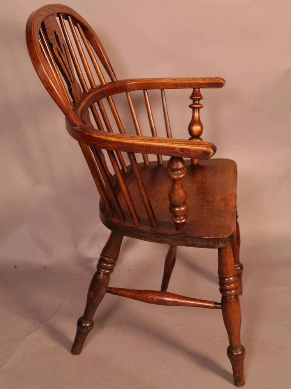 Matching Set of 3 Low Back Windsor Chairs View X