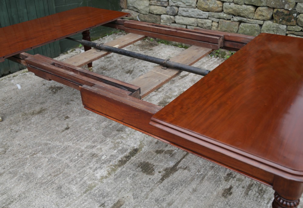 An Early Victorian Mahogany Extending Dining Table Seats 10 View V