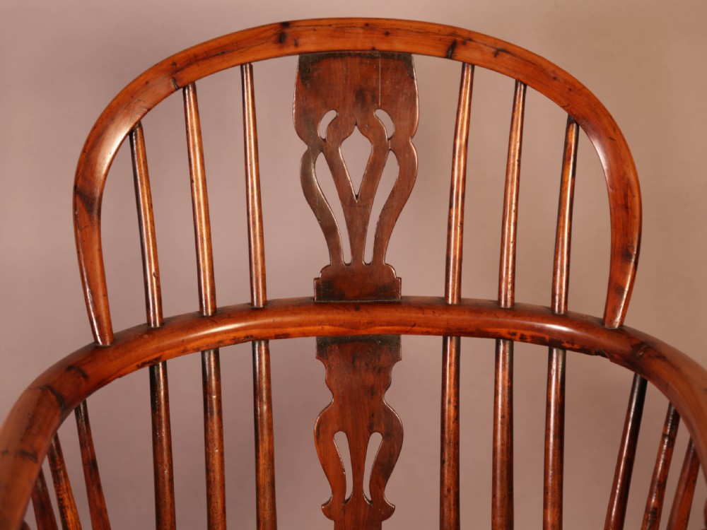 A Yew Wood Low Windsor Chair Rockley Maker c 1840 View IV