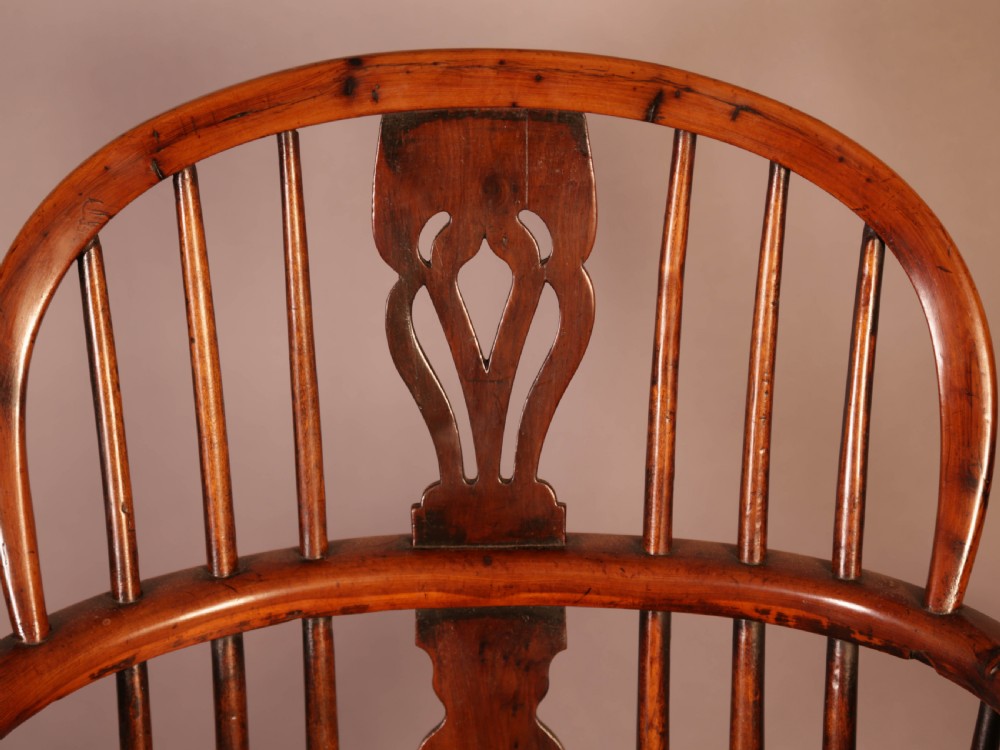 A Yew Wood Low Windsor Chair Rockley Maker c 1840 View VIII