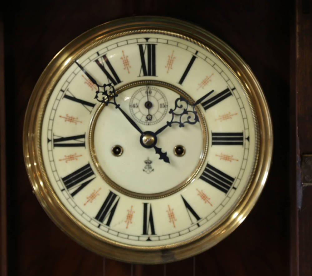 A Nice Vienna Weight Driven Wall Clock by Gustave Becker View III