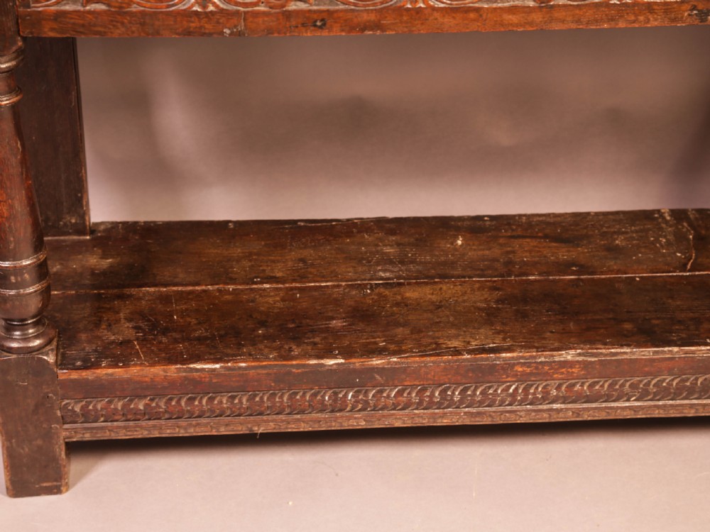 A 17th Century Serving Side Table Oak  View IV