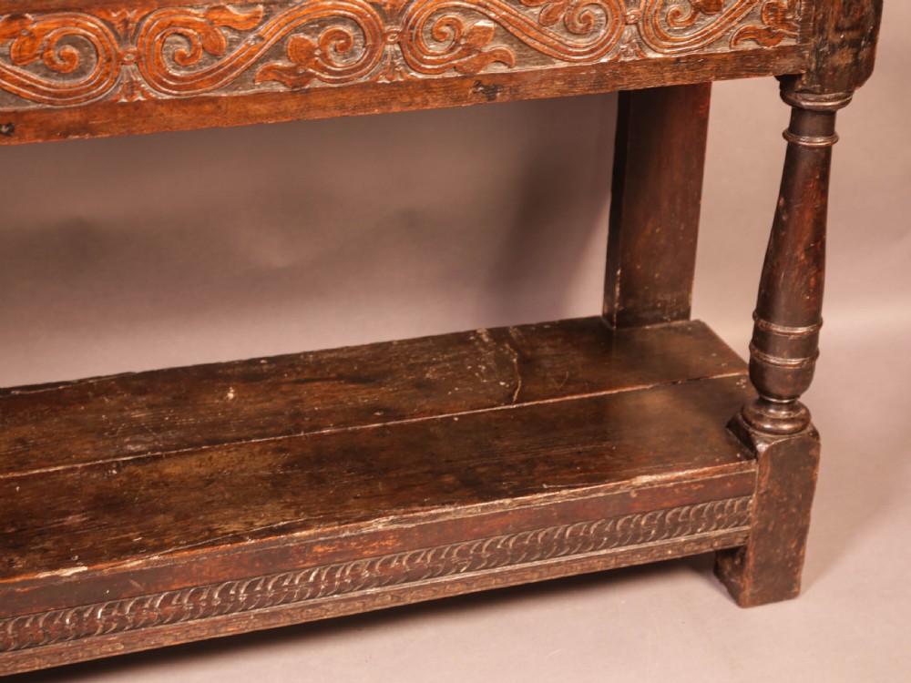 A 17th Century Serving Side Table Oak  View VI
