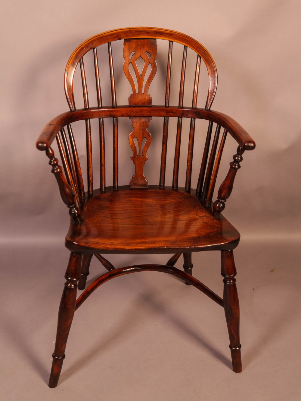 Yew Wood Low Windsor Chair Rockley Workshop View II