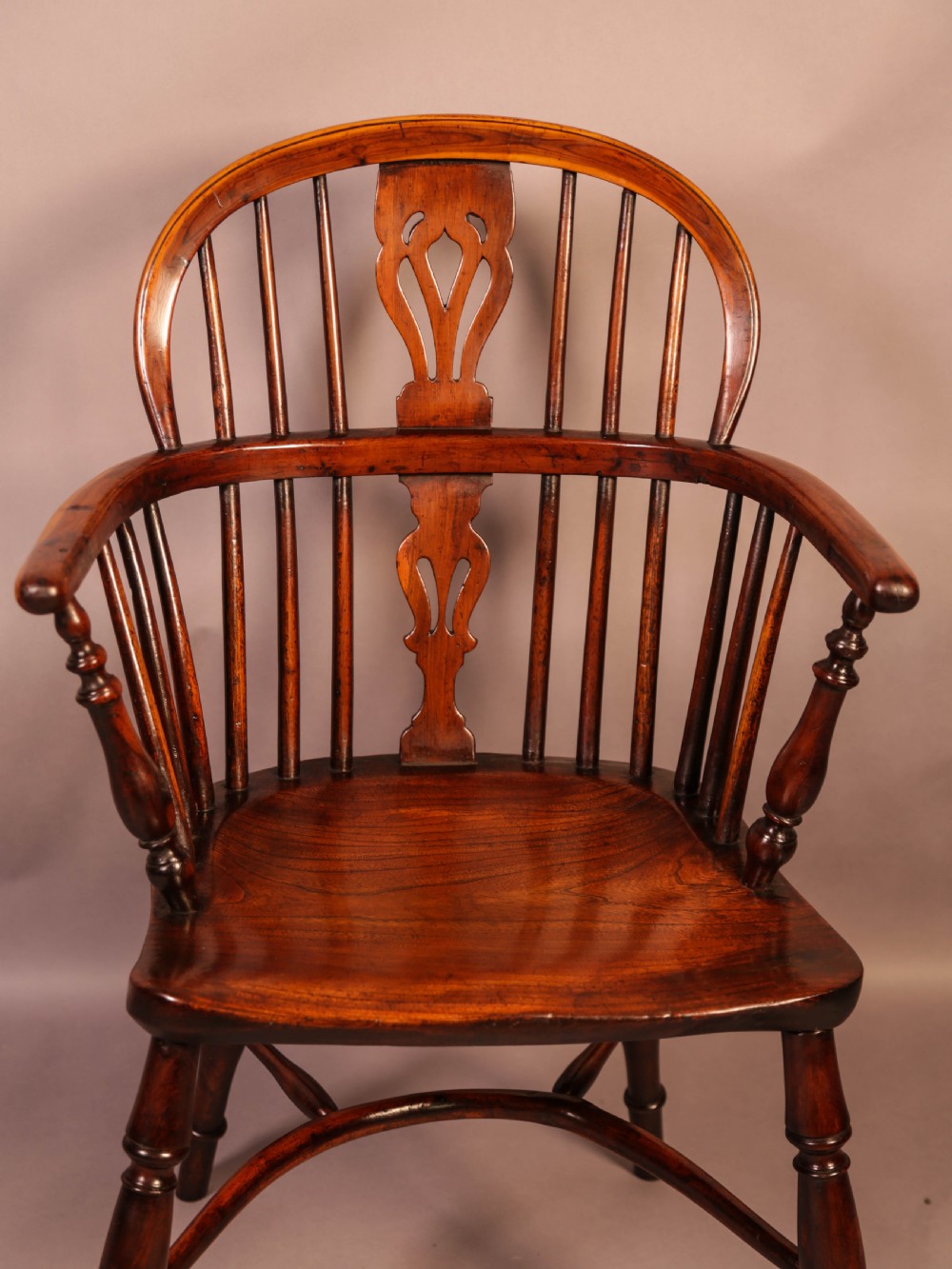 Yew Wood Low Windsor Chair Rockley Workshop View III