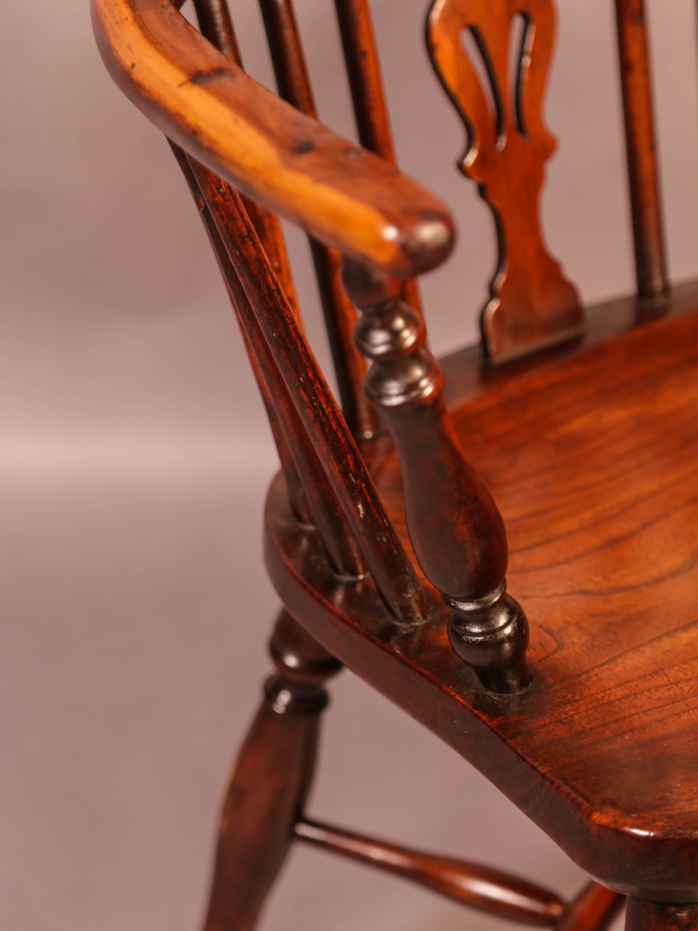 Yew Wood Low Windsor Chair Rockley Workshop View VI