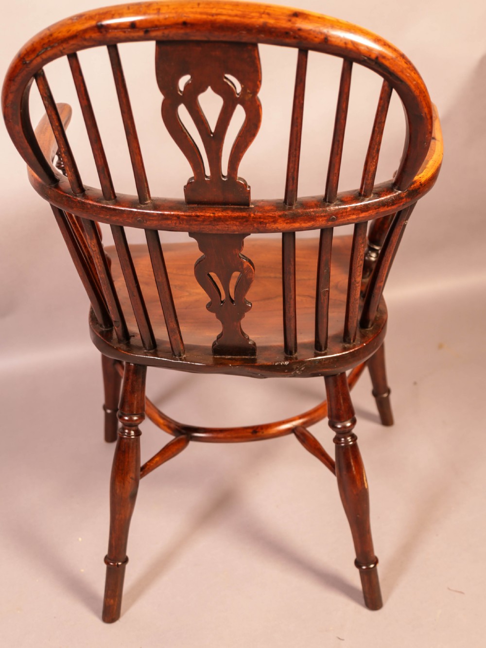 Yew Wood Low Windsor Chair Rockley Workshop View VII