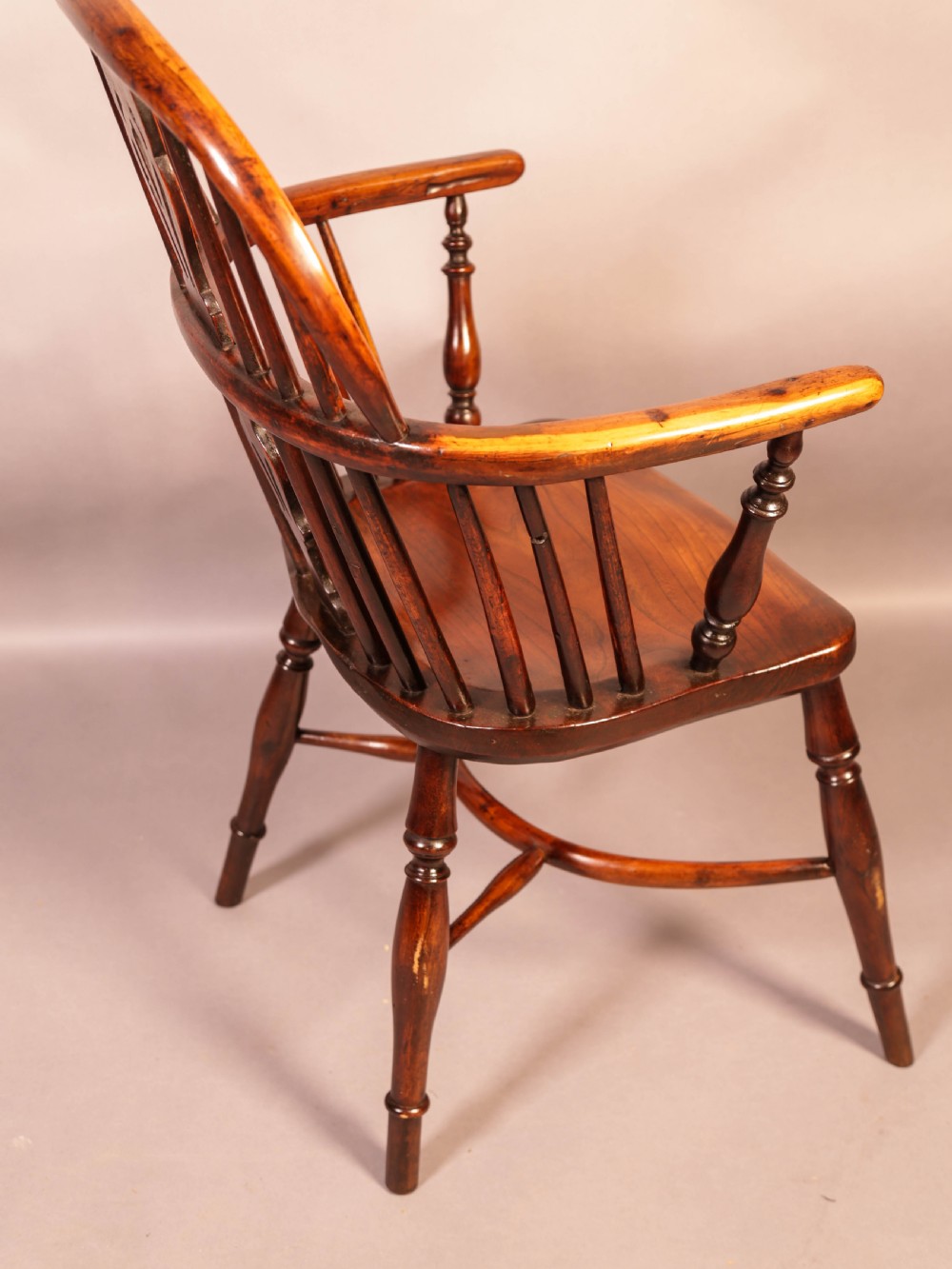 Yew Wood Low Windsor Chair Rockley Workshop View VIII