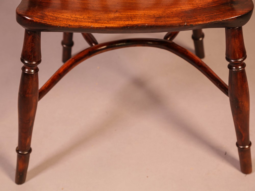 Yew Wood Low Windsor Chair Rockley Workshop View IX