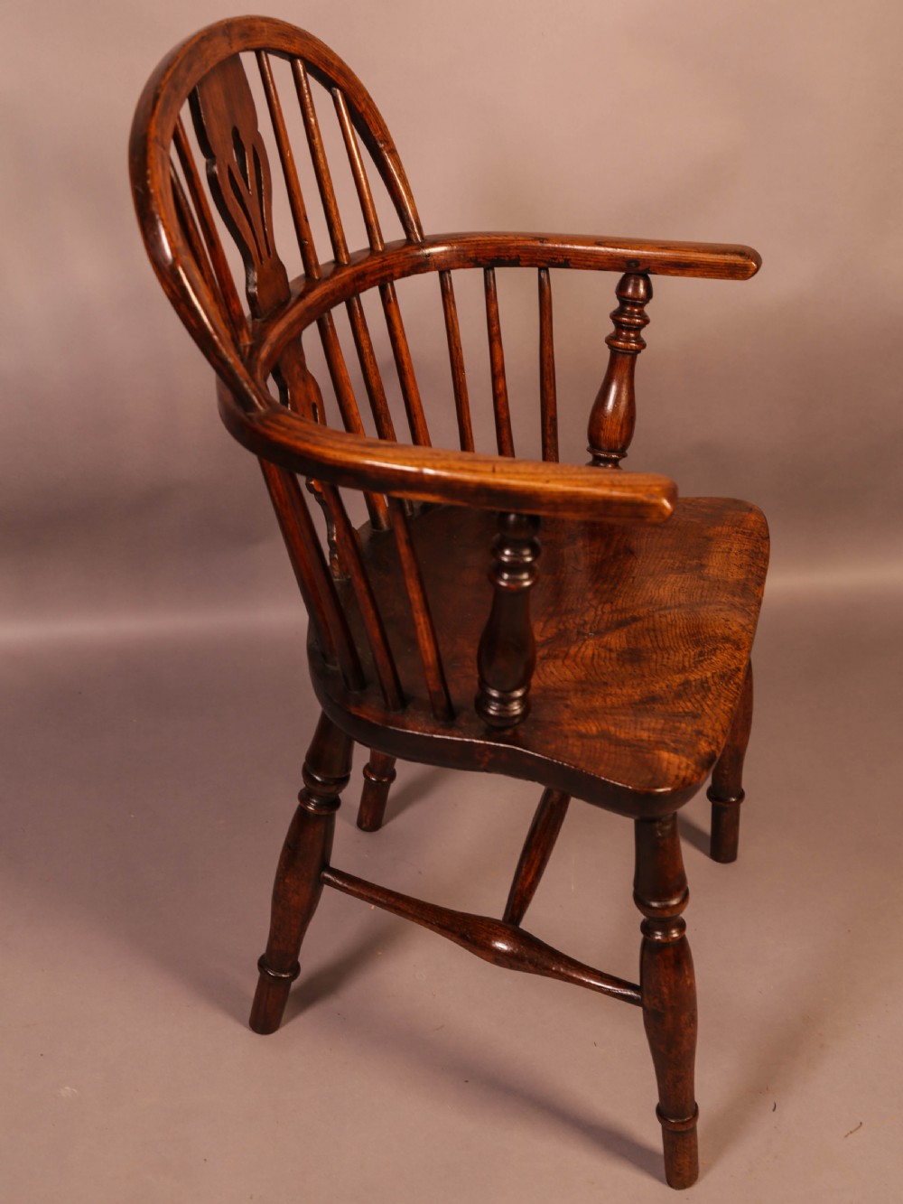 An Ash and Elm Windsor chair c 1850