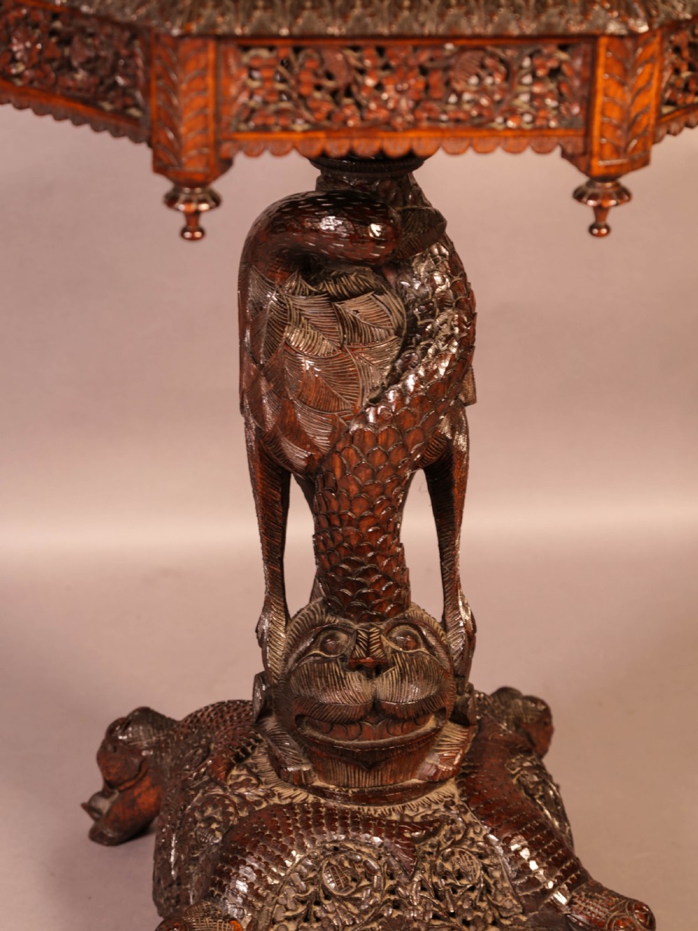 Good Indian Carved Table View II