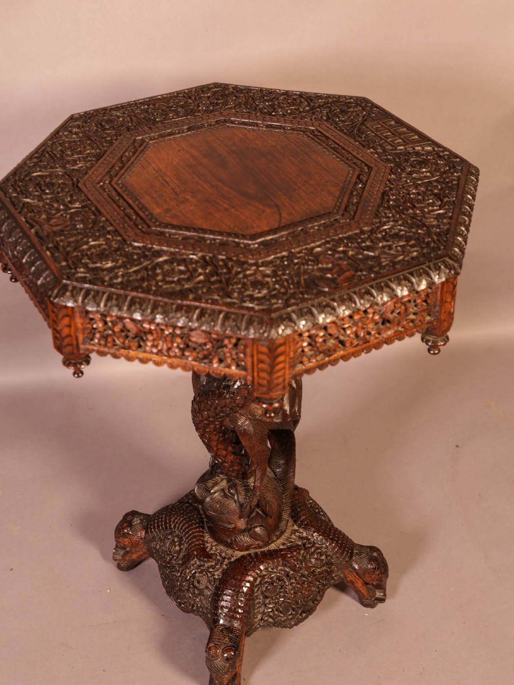 Good Indian Carved Table View III