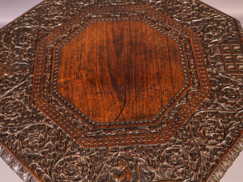 Good Indian Carved Table View X