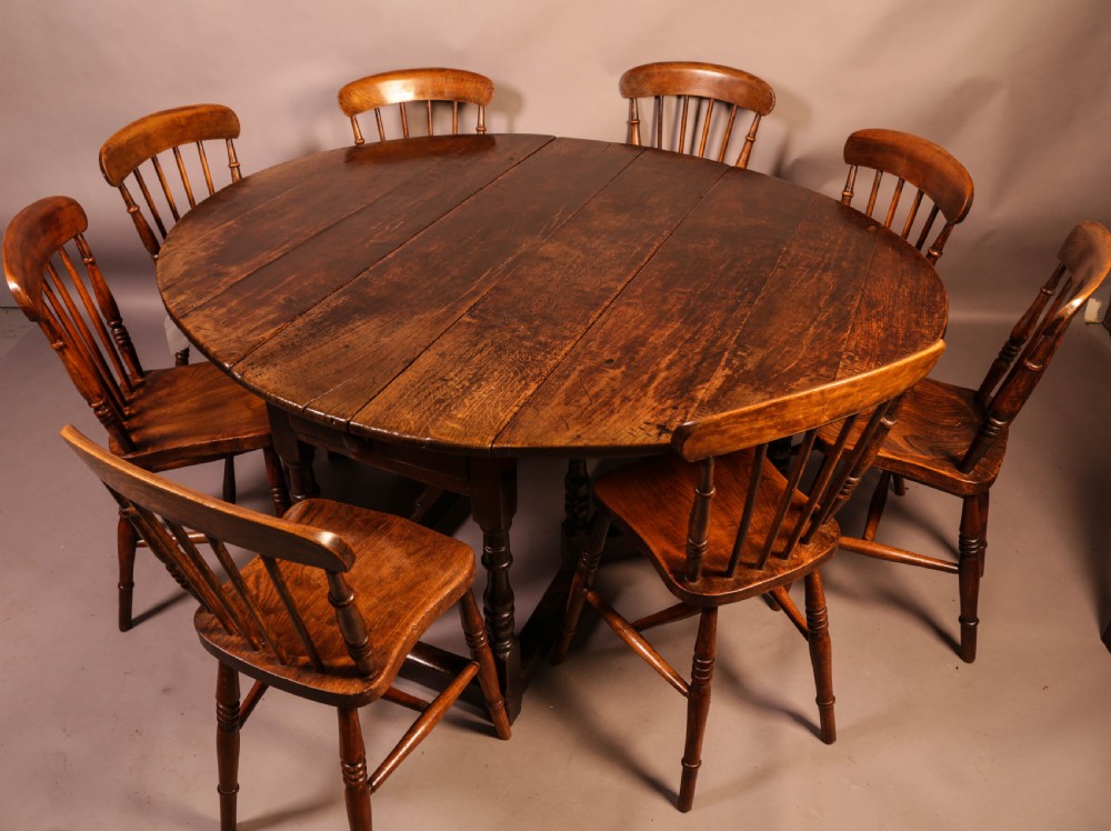 A Very Good large 17th century Gate Leg Dining Table View XII