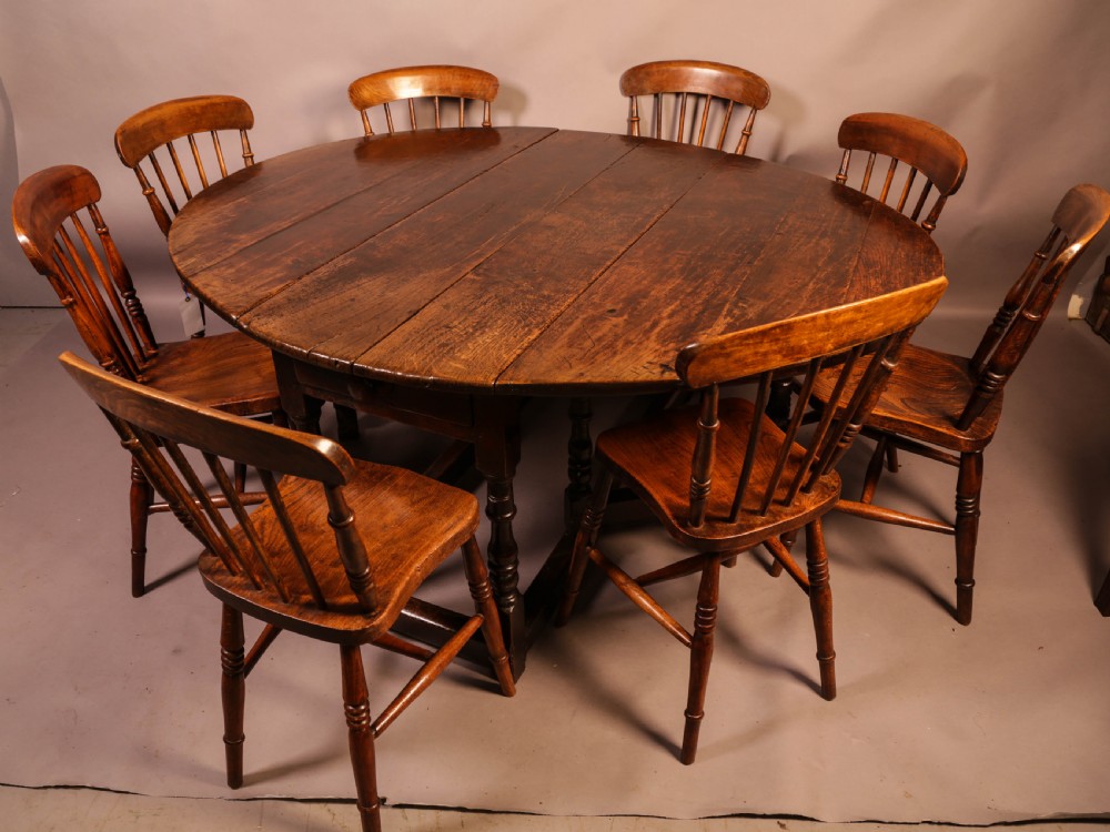 A Very Good large 17th century Gate Leg Dining Table View XIII