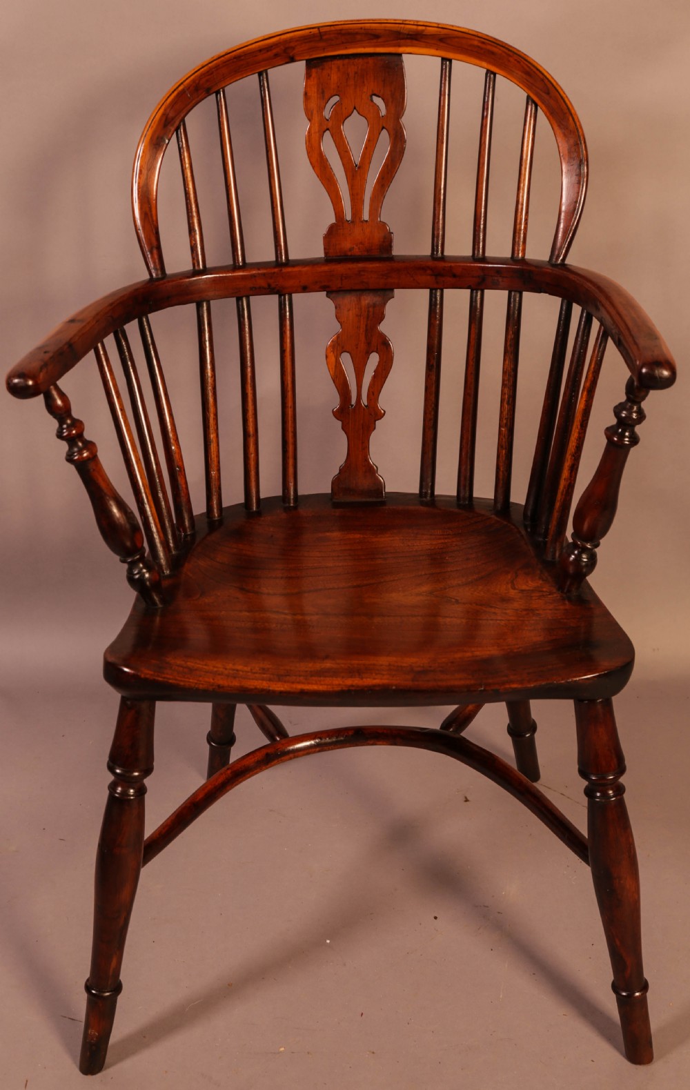 A Set of 4 Yew Wood Windsor Chairs Nicholson rockley View IV