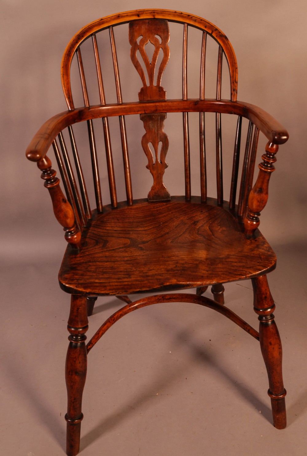 A Set of 4 Yew Wood Windsor Chairs Nicholson rockley View VII