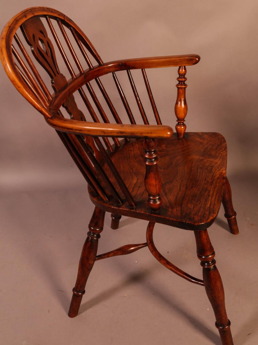 A Set of 4 Yew Wood Windsor Chairs Nicholson rockley View VIII