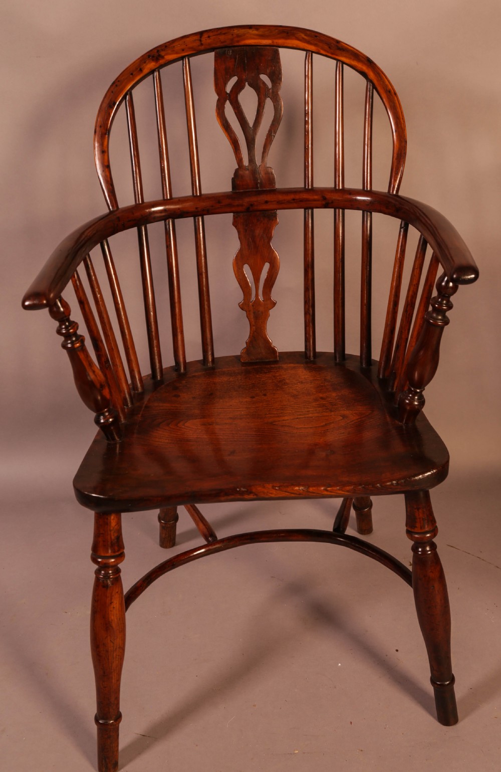 A Set of 4 Yew Wood Windsor Chairs Nicholson rockley View IX
