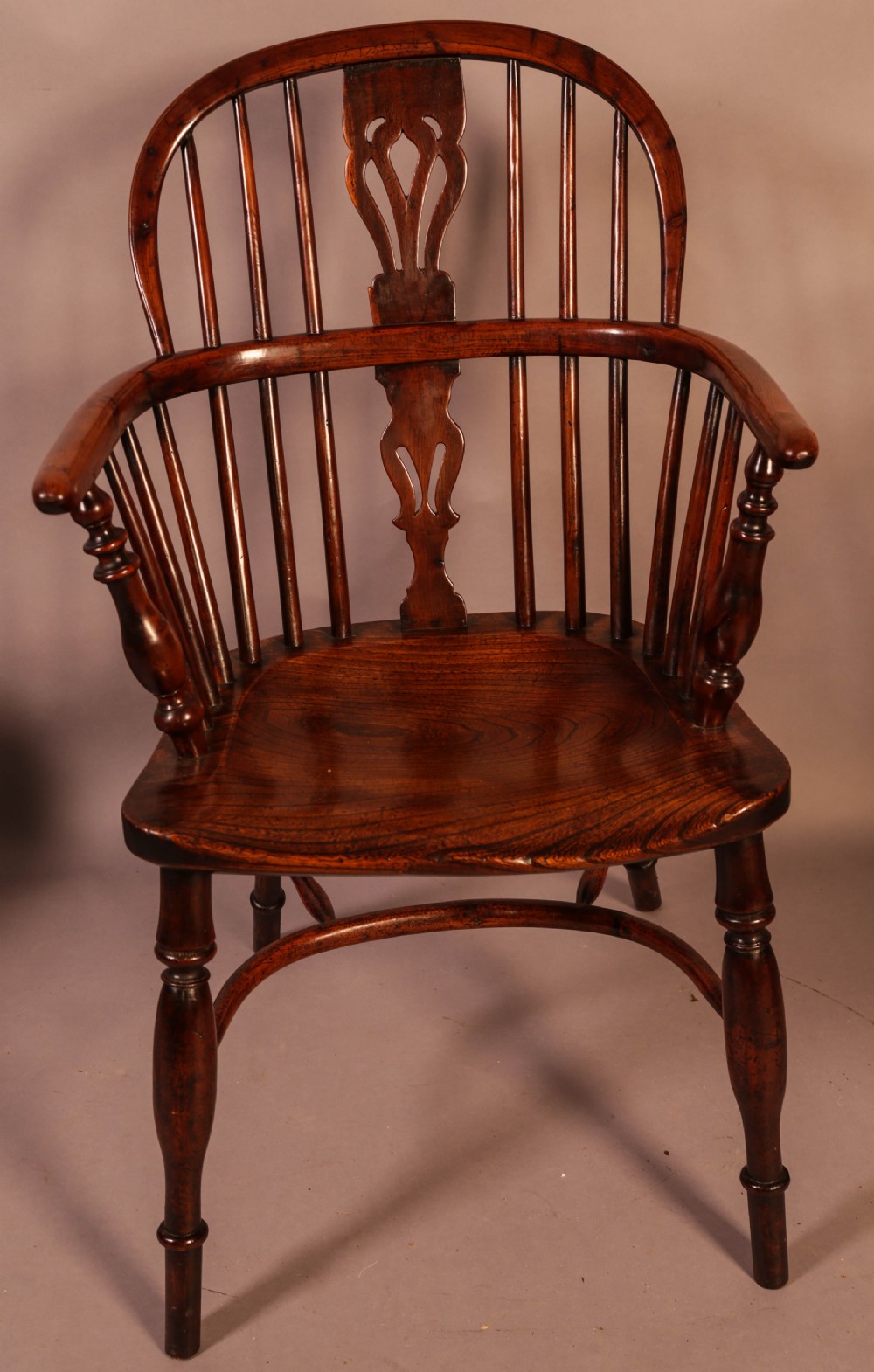 A Set of 4 Yew Wood Windsor Chairs Nicholson rockley View XI