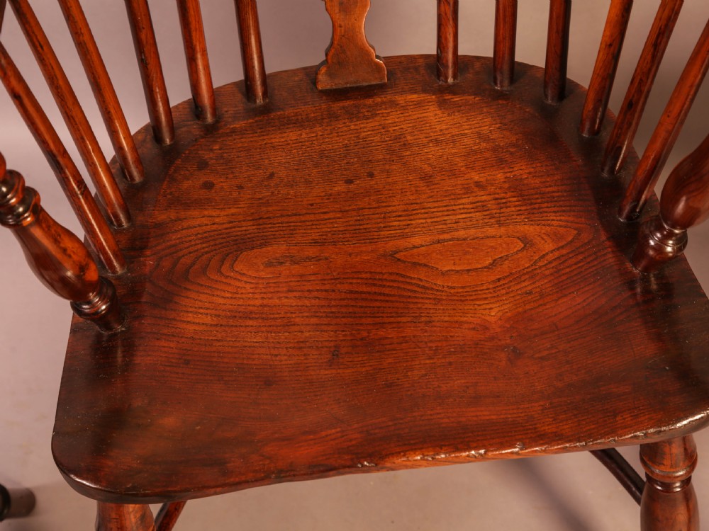 A Set of 4 Yew Wood Windsor Chairs Nicholson rockley View XVII