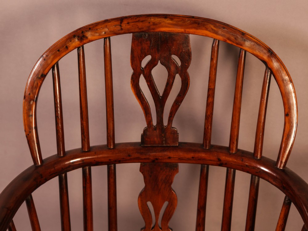 A Set of 4 Yew Wood Windsor Chairs Nicholson rockley View XXII