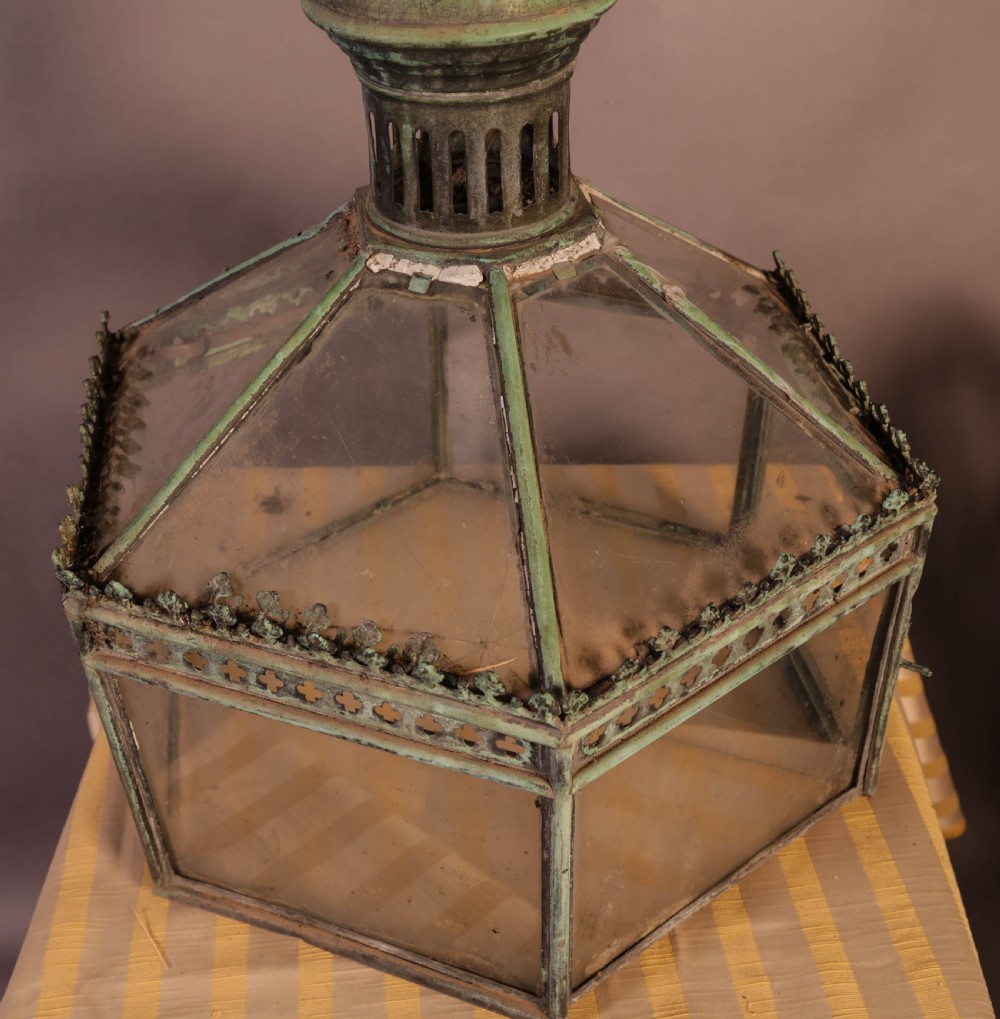 19th century Terrarium copper and glass View IV